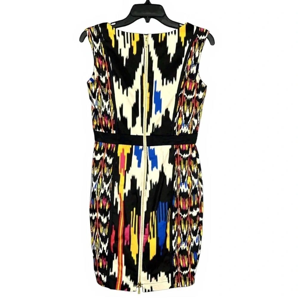 French Connection Matos Ikat Print Sheath Dress - Picture 2 of 8
